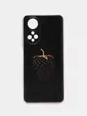 Разноцветный силиконовый чехол на Honor X7 2022 / Хонор Х7 2022 прозрачный, с рисунком, защита камеры