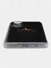 Разноцветный силиконовый чехол на Honor X7 2022 / Хонор Х7 2022 прозрачный, с рисунком, защита камеры