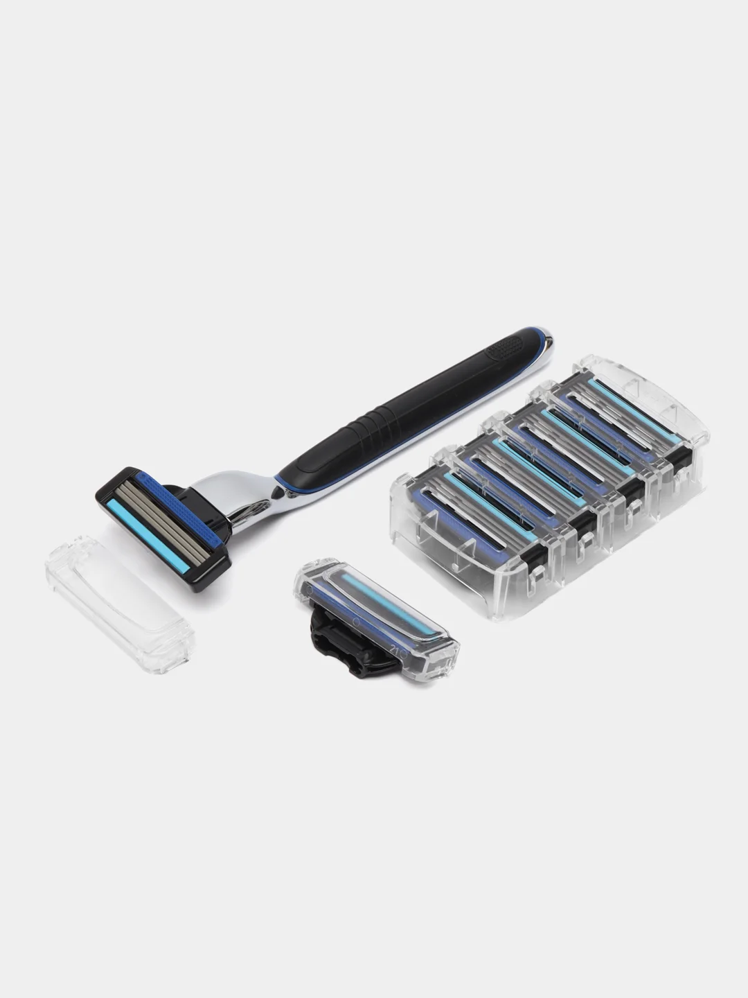 Мужская бритва TopTech Razor3, сменные кассеты, совместимы с GILLEТТE Mach3, Mach3 Turbo