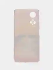 Желтый силиконовый чехол на Honor X7 2022 / Хонор Х7 2022 прозрачный, с рисунком, защита камеры