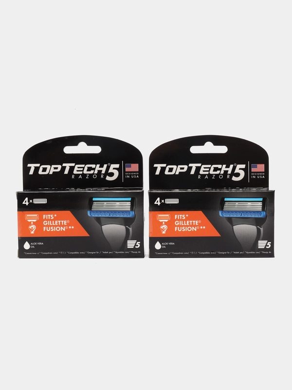 Сменные кассеты для бритья TopTech Razor5. Совместимы с Gillеttе Fusion5, Fusion ProGlide