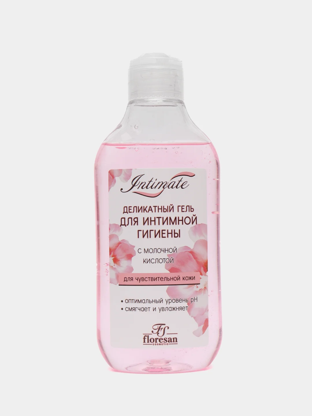 Розовый гель для интимной гигиены нежный, деликатный, Floresan, 250 мл