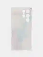 Ледяной чехол на Samsung Galaxy S22 Ultra / Самсунг S22 Ultra прозрачный с рисунком, защита камеры