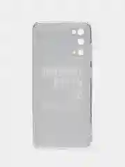 Тёмно-коричневый силиконовый чехол на Samsung Galaxy S20 / Самсунг S20 прозрачный с рисунком, защита камеры