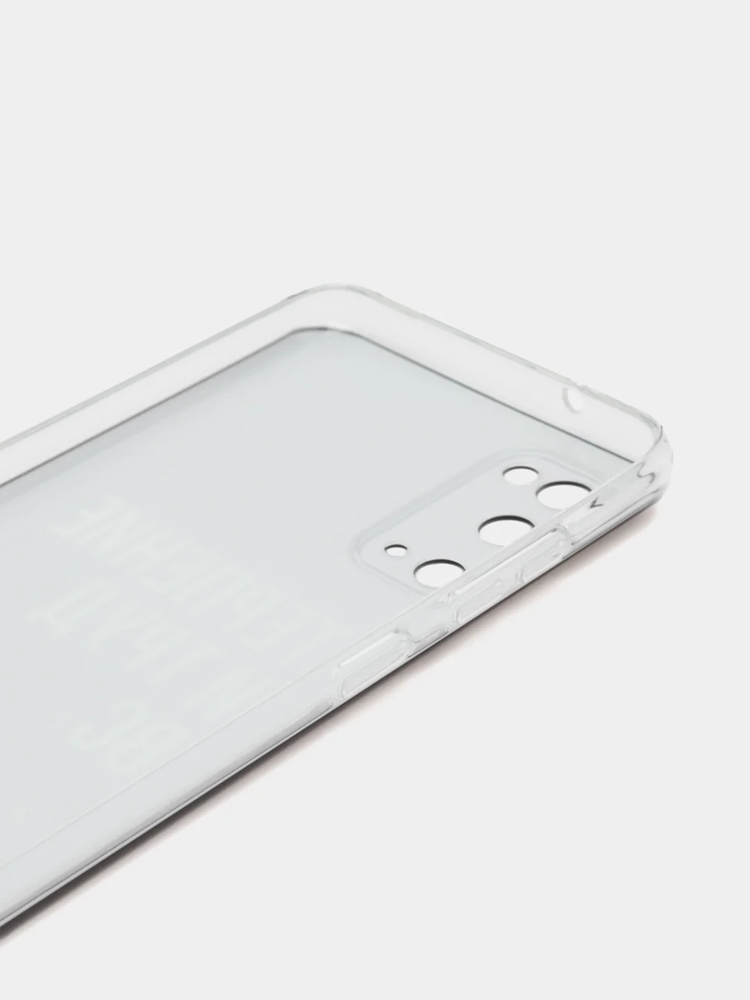 Тёмно-коричневый силиконовый чехол на Samsung Galaxy S20 / Самсунг S20 прозрачный с рисунком, защита камеры