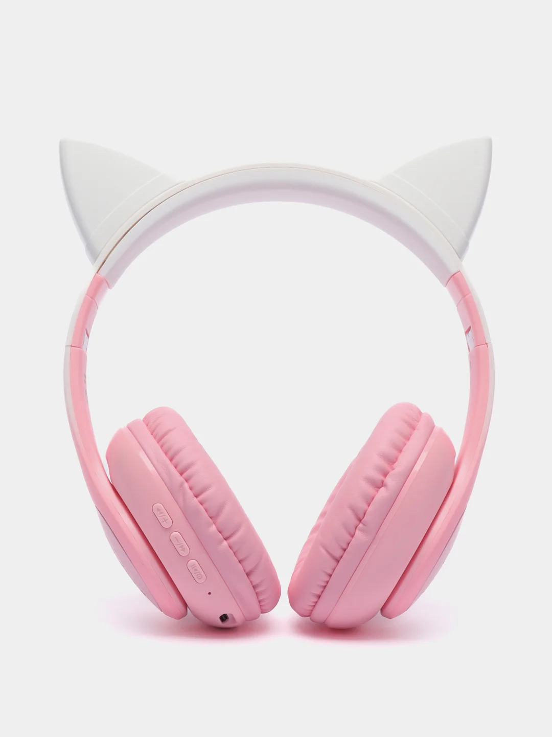 Розовый беспроводные наушники hoco W42 Cat ear, полноразмерные детские наушники