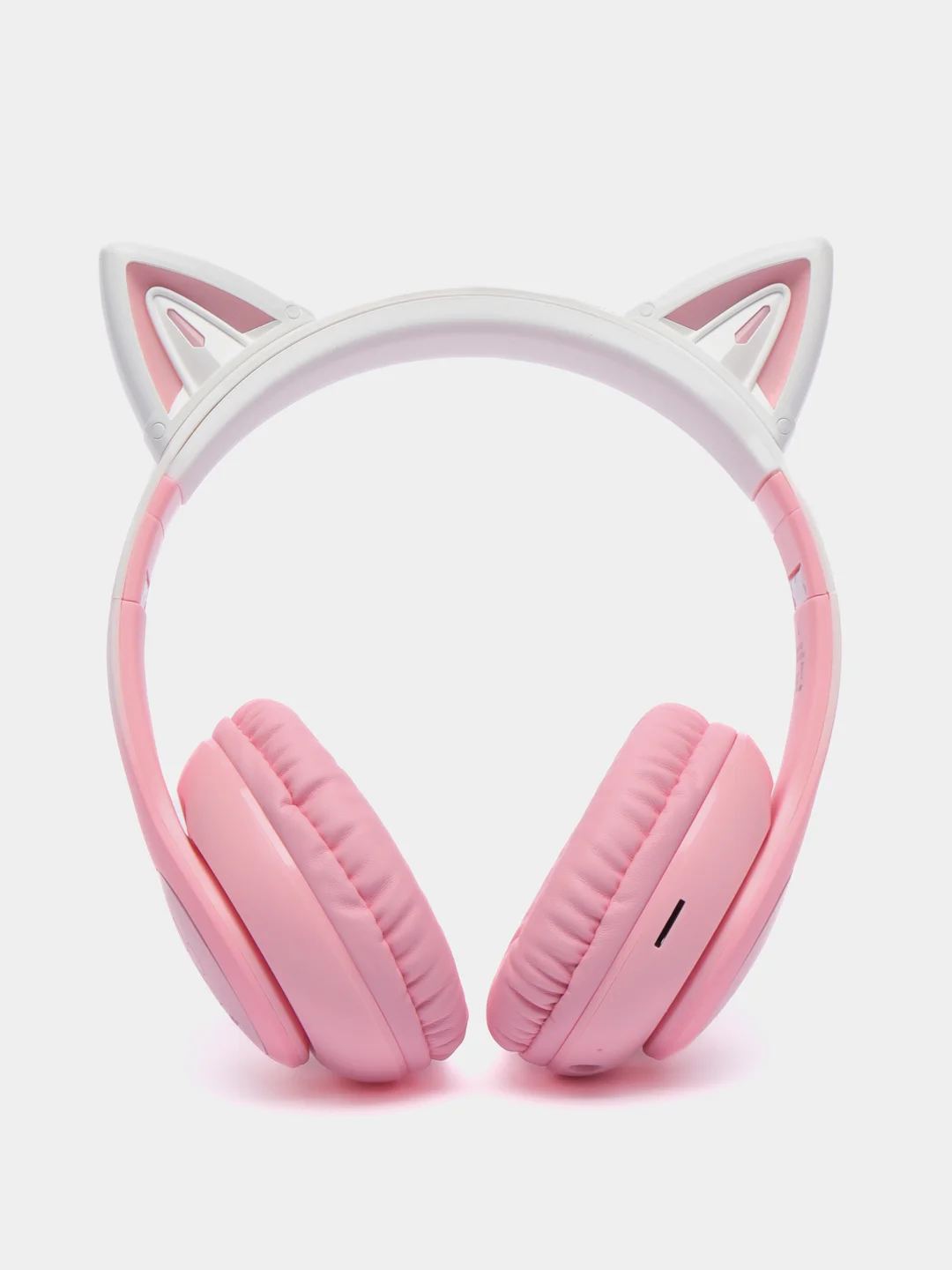Розовый беспроводные наушники hoco W42 Cat ear, полноразмерные детские наушники