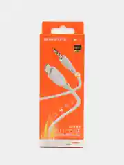 Белый аудиокабель Borofone BL18, 3.5 мм, AUX, Lightning, кабель аукс для айфона 1 м
