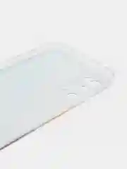 Голубой силиконовый чехол на Samsung Galaxy S20 / Самсунг S20 прозрачный с рисунком, защита камеры