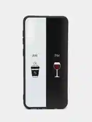 Бирюзовый силиконовый чехол Samsung Galaxy A50 A30S A50S Самсунг А50 А30С А50С с принтом с рисунком