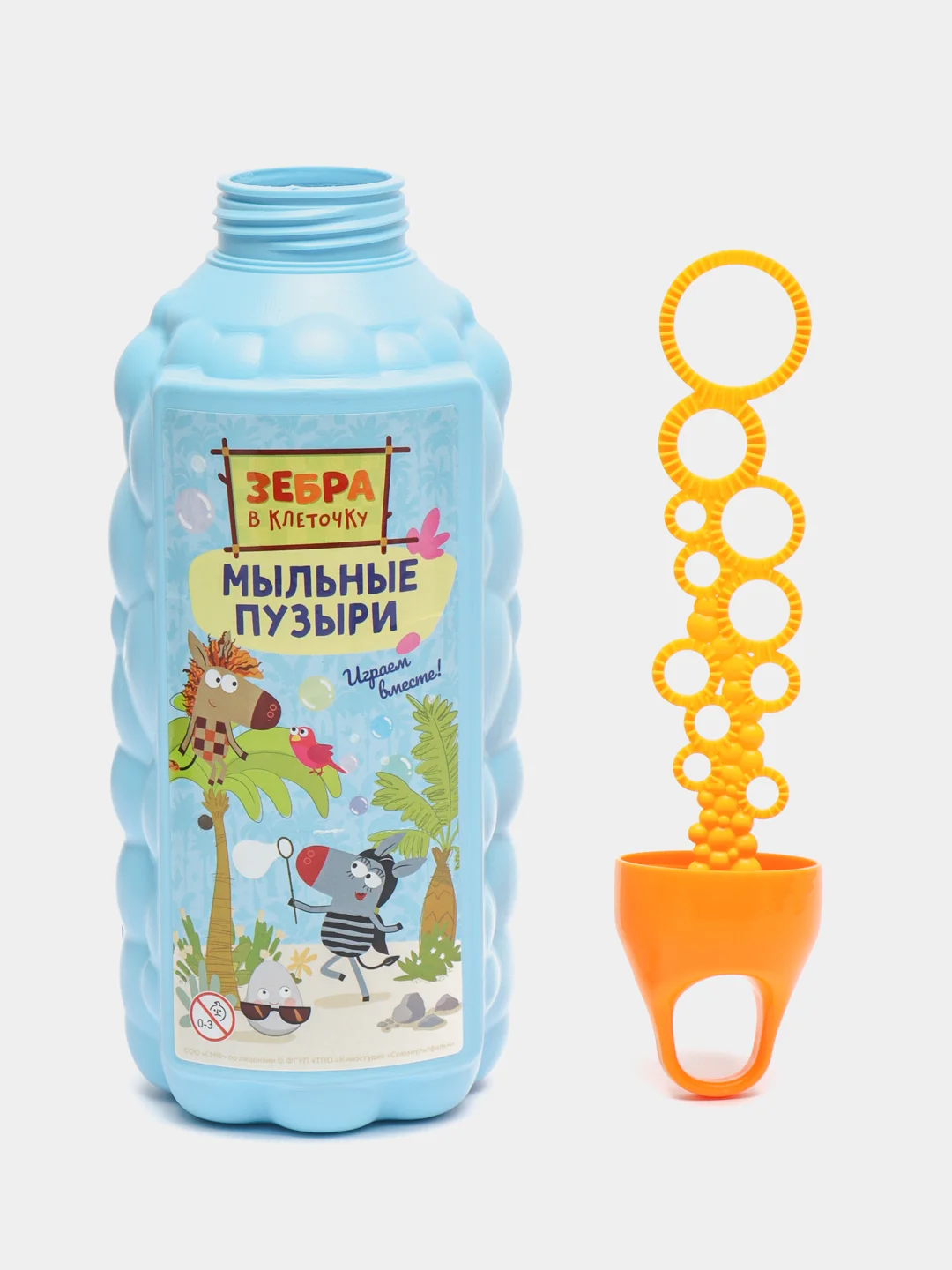 Жидкость для мыльных пузырей,мыльные пузыри ,Зебра в клеточку, 1000 мл