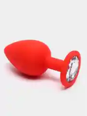 Серебряный пробка анальная, 3 размера