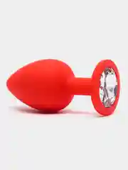 Серебряный пробка анальная, 3 размера