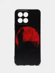 Сиреневый силиконовый чехол для Honor X6/Honor X8 5G (Хонор Х6/Х8 5г), с принтом, с рисунком