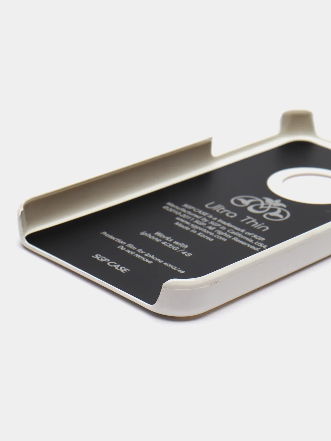 Белый чехол-накладка для смартфона iPhone 4/4s