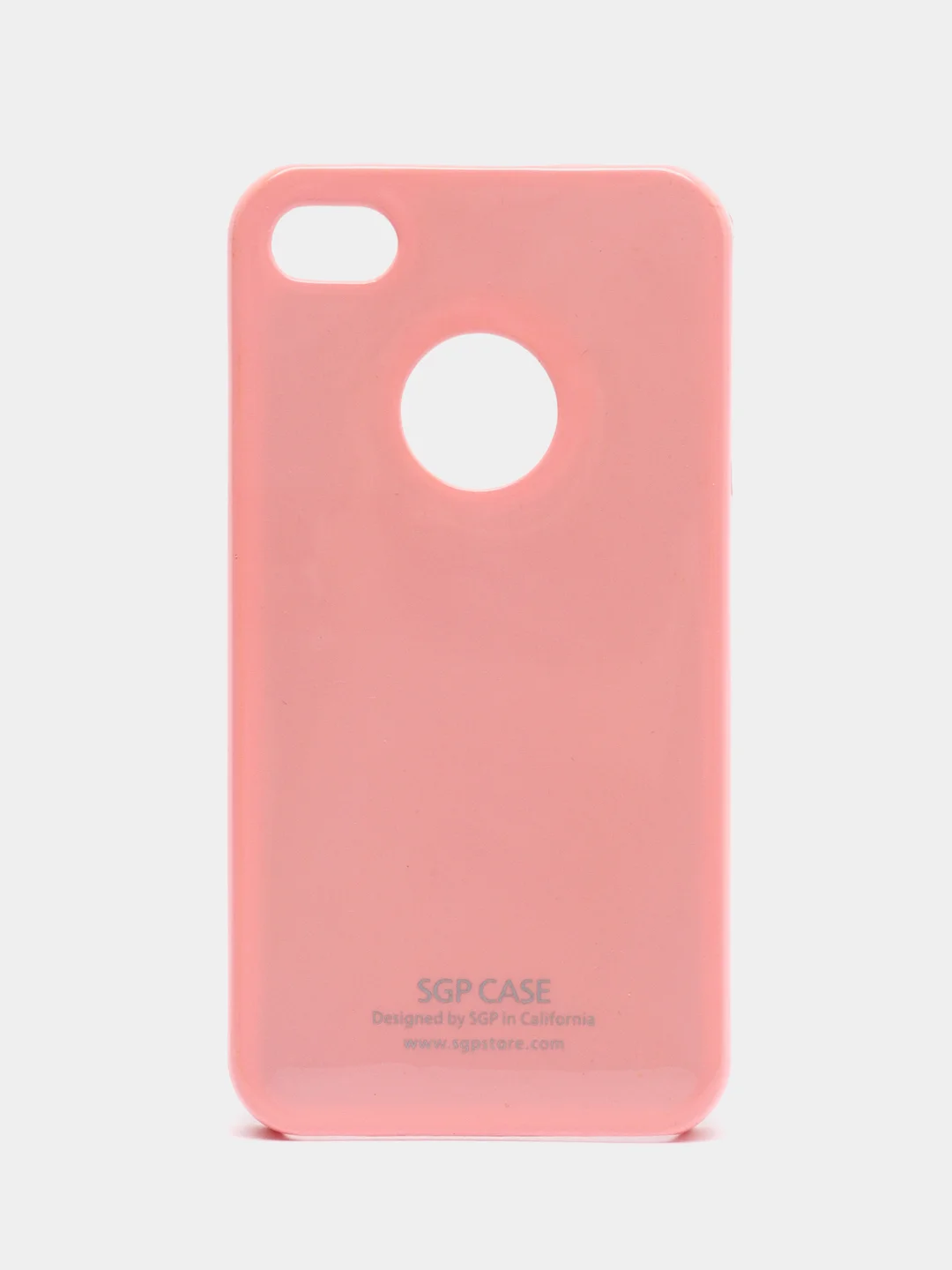 Розовый чехол-накладка для смартфона iPhone 4/4s