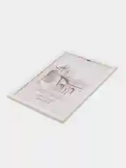 Белый фоторамка 21 х 30, А4, дерево сосна
