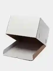Белый коробка для торта картонная, 300 х 300 х 190 мм