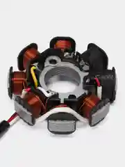 Зажигание скутера 4T 139QMB, статор 8 катушек, 2К Мама и 2 провода, Ж-Б-КрЧ-СиБ