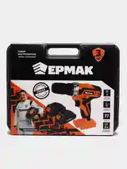 Набор инструментов Ермак "Профи", шуруповерт, 12 В, 77 предметов