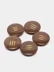 Терракотовый пуговицы, 5 штук, d 3.0 см