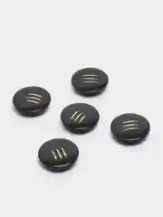 Серый пуговицы, 5 штук, d 3.0 см