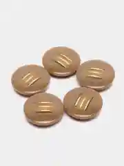 Бежевый пуговицы, 5 штук, d 3.0 см