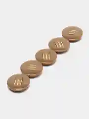 Бежевый пуговицы, 5 штук, d 3.0 см
