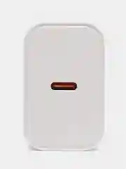 Белый сетевое зарядное устройство Borofone BA71A, 20W, PD, QC, AFC, c кабелем Type-C/Lightning