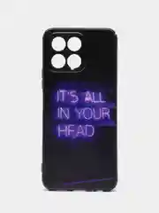 Серый силиконовый чехол для Honor X6/Honor X8 5G (Хонор Х6/Х8 5г), с принтом, с рисунком
