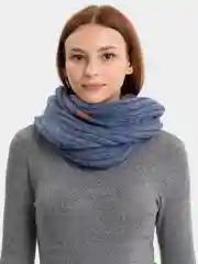 Синий снуд шерстяной женский Paola Belleza, трёхцветный, 2 цвета
