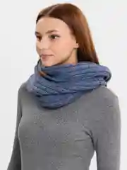 Синий снуд шерстяной женский Paola Belleza, трёхцветный, 2 цвета