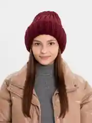 Марсала шапка женская полушерстяная, TAMASHA "Божена", 2 цвета