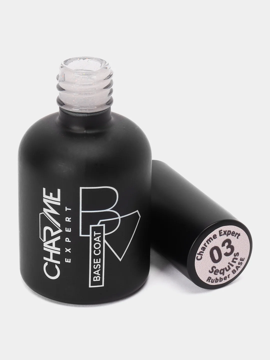 База камуфлирующая с шиммером Charme Expert Sequins Rubber 03, 12 мл