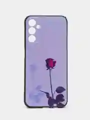 Серебряный силиконовый чехол для Samsung Galaxy A14, с принтом, с рисунком, Самсунг Галаси А14
