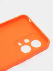 Оранжевый чехол для Xiaomi Redmi Note 12 5G  / Poco X5 5G (Сяоми Нот 12 5 Джи / Поко Х5), прозрачный