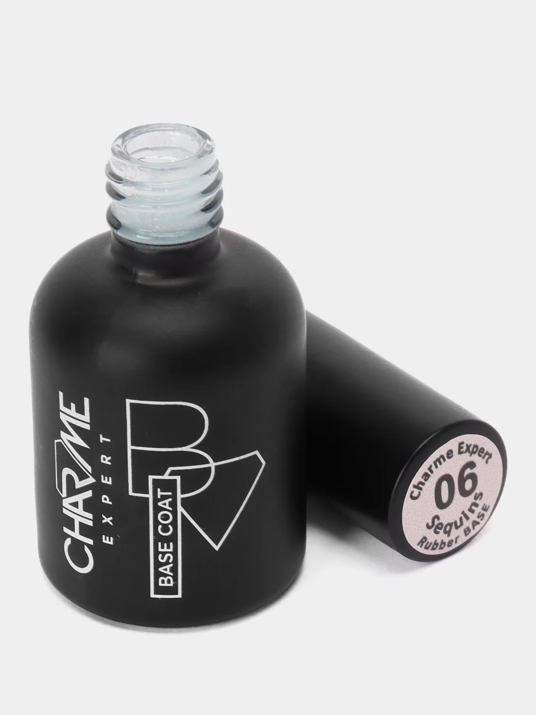 База камуфлирующая, с шиммером Charme Expert Sequins Rubber 06, 12 мл