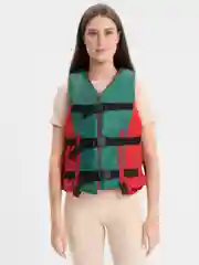 Зеленый жилет страховочный