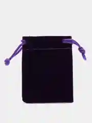 Фиолетовый мешочек джутовый, подарочный