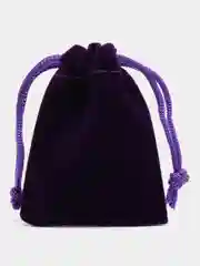 Фиолетовый мешочек джутовый, подарочный
