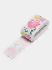 Розовый лента репсовая, с рисунком