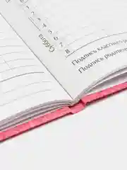 Тёмно-розовый дневник школьный, универсальный, для 1-11 классов, аниме
