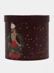Бордовый подарочные коробки "Happy new year"