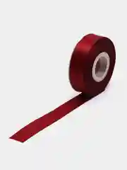 Бордовый лента атласная, двусторонняя, 25 мм