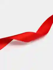 Красный лента атласная, двусторонняя, 25 мм
