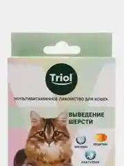 Лакомство витаминное для выведения шерсти у кошек Triol, 66 таб