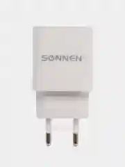 Зарядное устройство быстрое сетевое (220В) Sonnen, порты Usb+type-c, Qc 3.0, 3 А, 455505