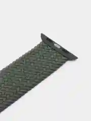 Зелёный хаки ремешок-монобраслет для Apple Watch, плетеный, нейлоновый
