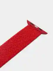 Красный ремешок-монобраслет для Apple Watch, плетеный, нейлоновый