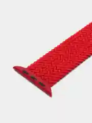 Красный ремешок-монобраслет для Apple Watch, плетеный, нейлоновый